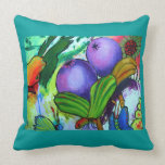 2238 Butterflies detail cushion - Aqua pillows