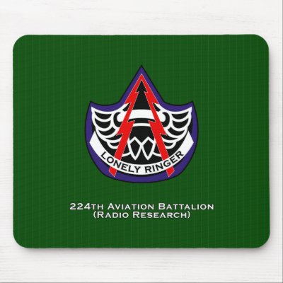 224th Aviation Battalion (Radio Research) Mouse Mats by a2zgraphicsworks