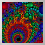 225 Poster wth black spots pattern detail feature