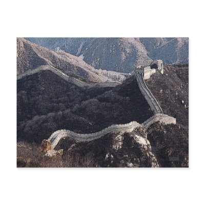227 - The Great Wall of China Post Card by hierarchy