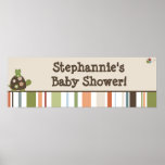 22.5"x7.5" Personalized Banner Laguna Beach Turtle Print