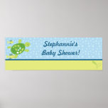 22.5"x7.5" Personalized Banner Turtle Reef Ocean Poster