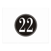 #22 Black Circle (front) Post Cards