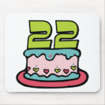 22 Year Old Birthday Cake mousepads