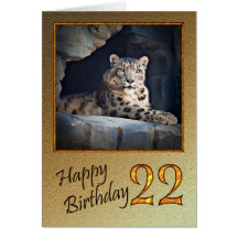 22do Tarjeta de cumpleaños con una onza