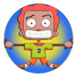 22James round sticker