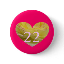 22nd Birthday buttons