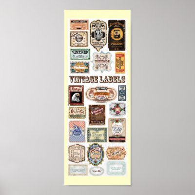 23 Free Vintage Vector Labels vector 23 Free Vinta Print by CreativeColours