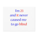 23 never gone blind post cards