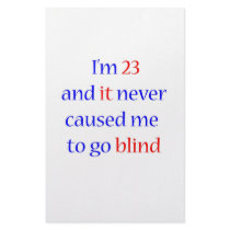23 never gone blind stationery