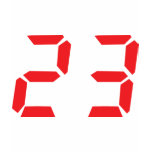 twenty-three, red, alarm, clock, digital, number