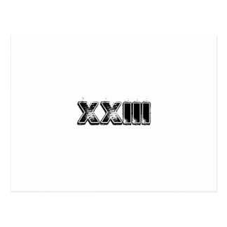 Xxiii Postcards | Zazzle