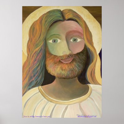 23" x 32" Jesus is smiling because he loves you! Posters by Thoriinspired