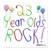 23 Year Olds Rock ! posters