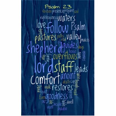 23rd Psalm Flowing Water Cut Out by word_clouds