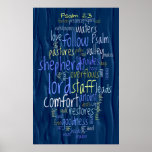 23rd Psalm Flowing Water Print