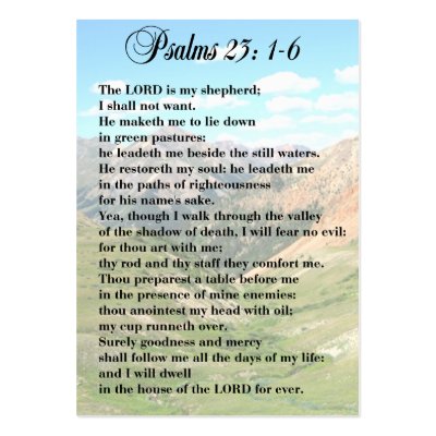 23rd Psalm Personal Cards Business Card by RanchLady
