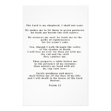 23rd Psalm Personalized Stationery