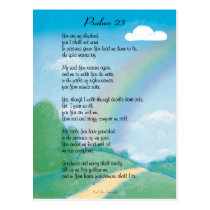 23rd Psalm Postcard postcards