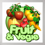 23x23 Fruit & Veggie Poster