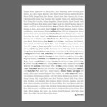 23x35 Print - Atheist Apparel Roll Call - White