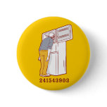 241543903 head freezer humorous tshirt pinback buttons