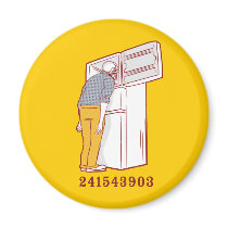 241543903 head freezer humorous tshirt magnet