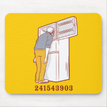 241543903 head freezer humorous tshirt mouse mats