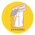 241543903 head freezer humorous tshirt stickers by strk3 241543903 head freezer humorous tshirt stickers