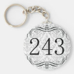 243 Area Code Key Chain