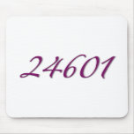 24601 Les Miserable Prisoner Number Mousepads