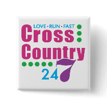 24/7 Cross Country Pinback Buttons