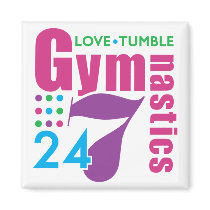 24/7 Gymnastics magnets by truetomboy 24/7 Gymnastics magnets
