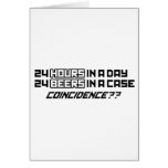 24 Beers In A Case - Funny Humour Comedy alcohol Greeting Cards