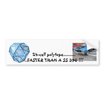24-cell convex regular 4-polytope bumper sticker
