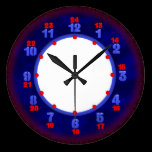 24 hour military time clock template wall clocks