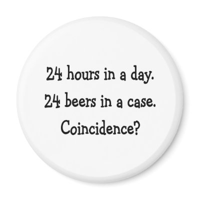 24 hours in a day fridge magnet by lookcrazy
