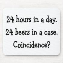 24 hours in a day mouse pad