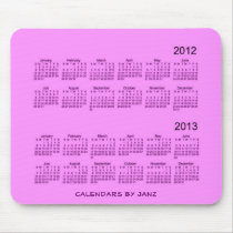 24 Month Calendar Mousepad