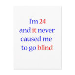 24 never gone blind postcards