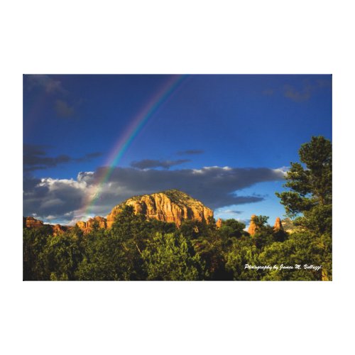 24 X 36 - Rainbow in Sedona Gallery Wrapped Canvas