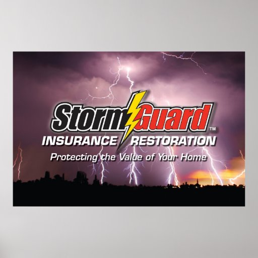 24 X 36 Storm Guard Logo Poster Zazzle