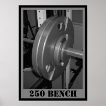 250 BENCH Weightlifting Poster