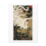 25. 老松白鳳図, 若冲 Pine-tree &amp; Phoenix, Jakuchu Post Cards