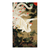 25. 老松白鳳図, 若冲 Pine-tree & Phoenix, Jakuchu Print