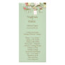 25 4x9 Wedding Program Spring Floral Mason Jars Rack Card Design 25 4x9 Wedding Program Spring Floral Mason Jars Rack Card Design