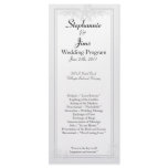 25 4x9 Wedding Program Summer Love and Sea Shells Full Color Rack Card
