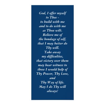 25 Bookmarks 3rd Step Prayer & Promises Rack Cards by Sober_Princess