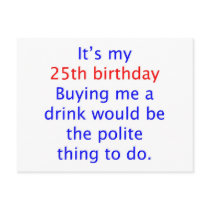 25 buy me a drink post cards