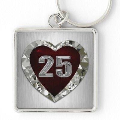 25 Diamond Heart Keychain by mvdesigns